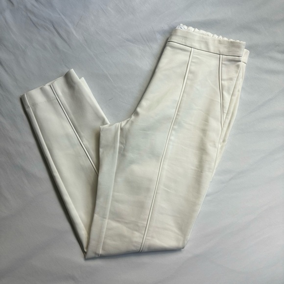 White Mango Slightly Cropped Chic Trousers - Picture 2 of 13